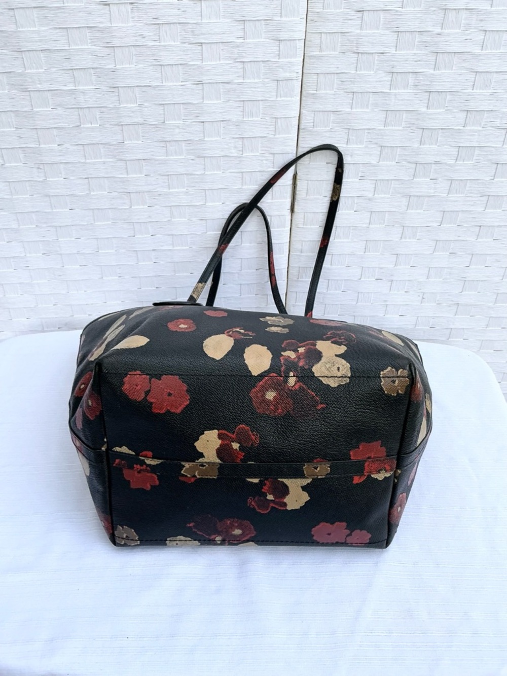 Coach Lg Halftone Floral Tote Bag - Picture 2 of 3